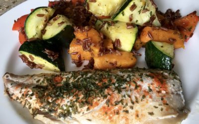 Mackerel and Roasted Veg