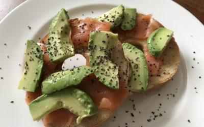 Salmon & Avocado Bagel