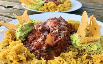 Chilli, Rice and Guacamole