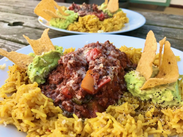 Chilli, Rice and Guacamole