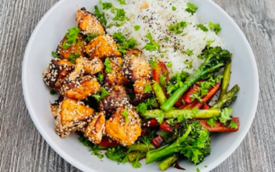 Teriyaki Salmon Bites