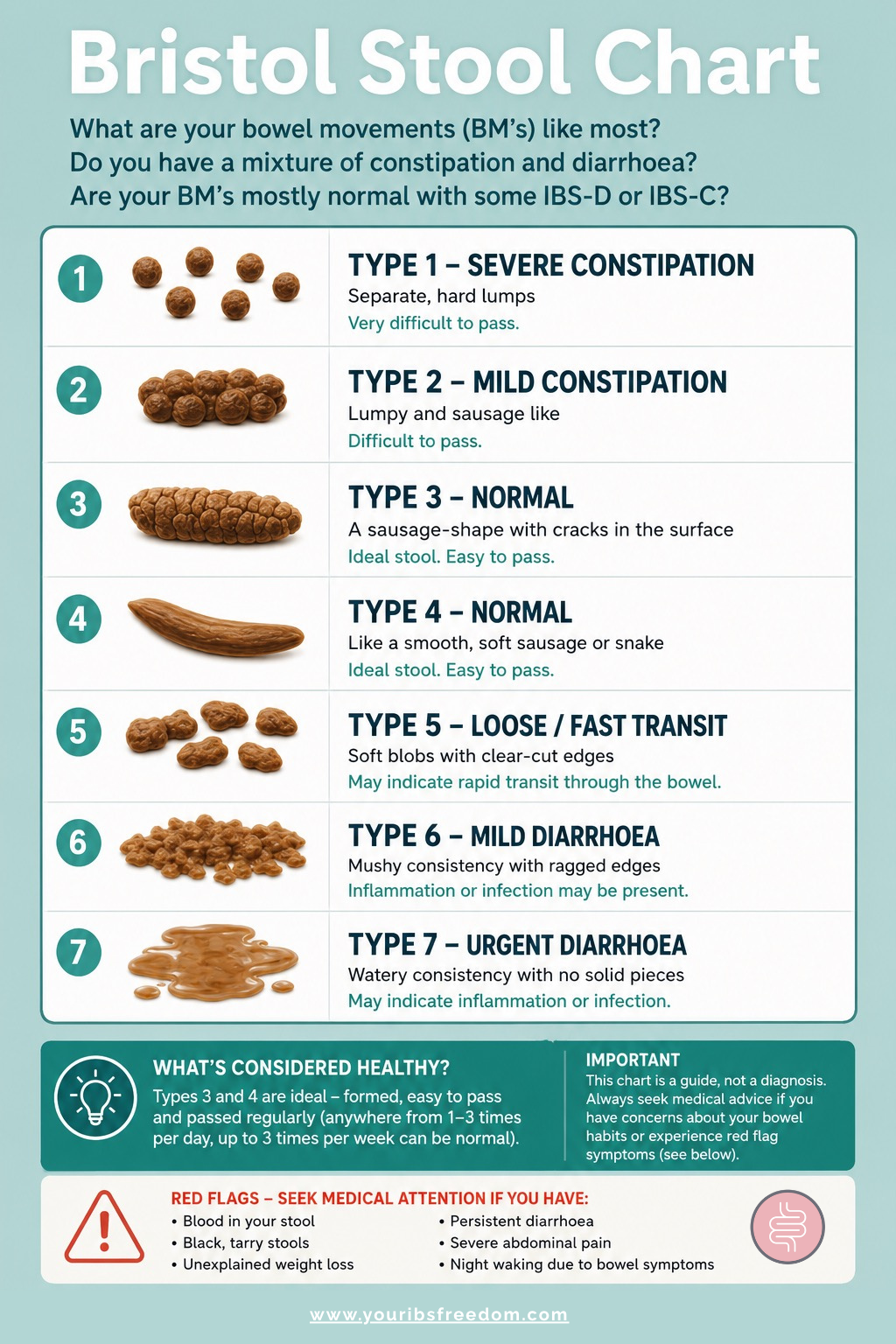 The Bristol Stool Chart - What type of bowel movement do you have most often?